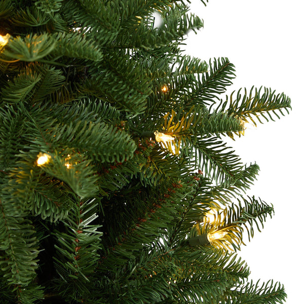 4’ South Carolina Spruce Christmas Tree with 200 White Warm Lights and 848 Bendable Branches