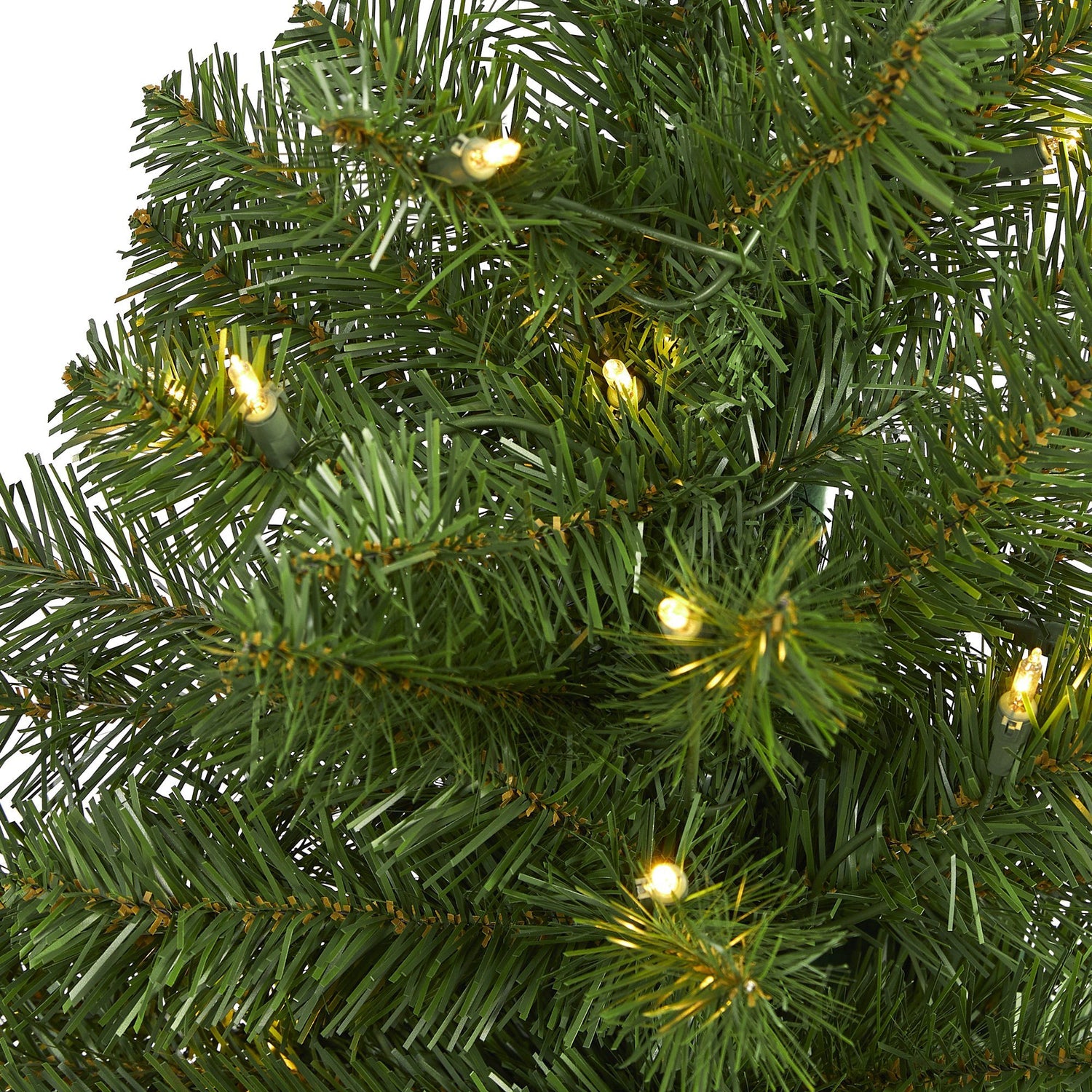 4’ Virginia Fir Artificial Christmas Tree with 100 Clear Lights and 223 Bendable Branches