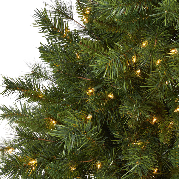 4’ Wyoming Mixed Pine Artificial Christmas Tree with 250 Clear Lights and 462 Bendable Branches