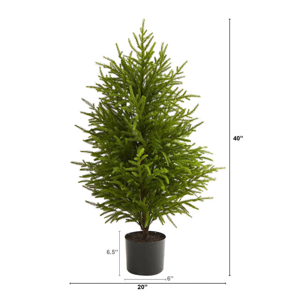 40” Norfolk Island Pine “Natural Look” Artificial Christmas Tree