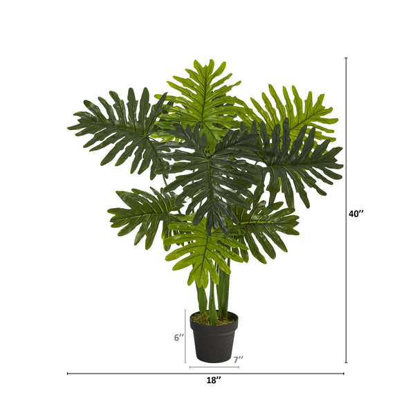 40” Philodendron Artificial Plant (Real Touch)