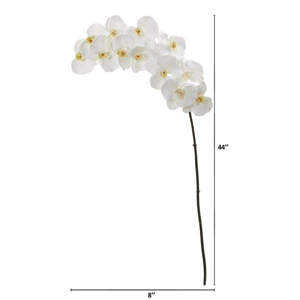 44” Phalaenopsis Orchid Artificial Flower (Set of 3)