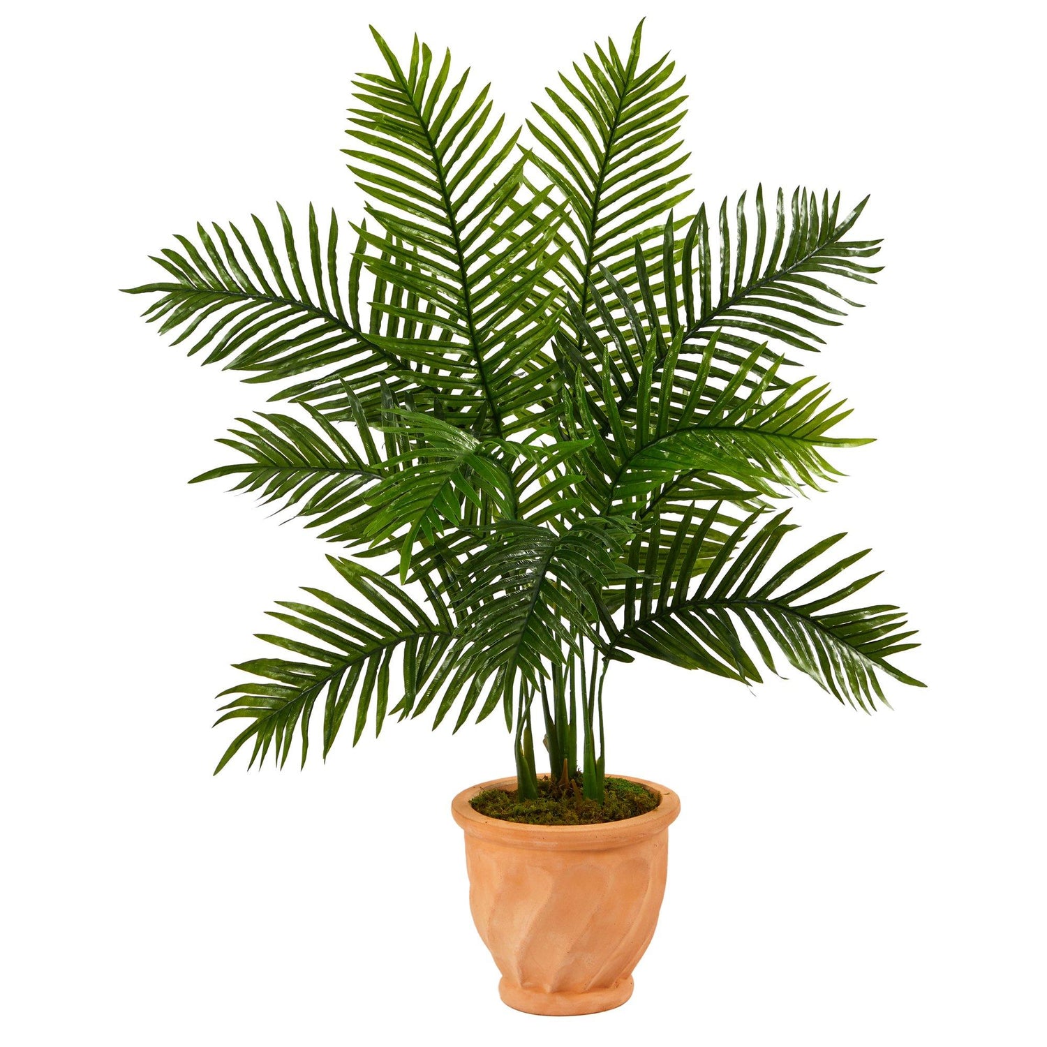 45” Areca Palm Artificial Tree in in Terra-Cotta Planter (Real Touch)