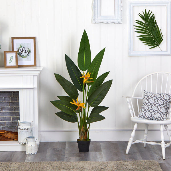 4.5’ Bird of Paradise Artificial Plant (Real Touch)