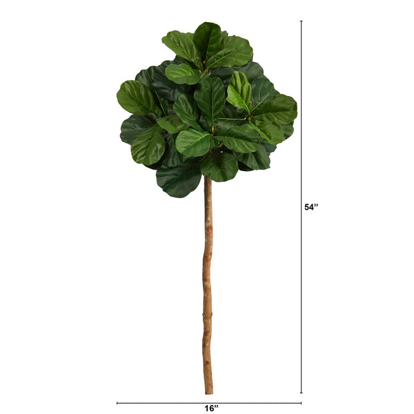 4.5' Fiddle Leaf Artificial Tree (No Pot)