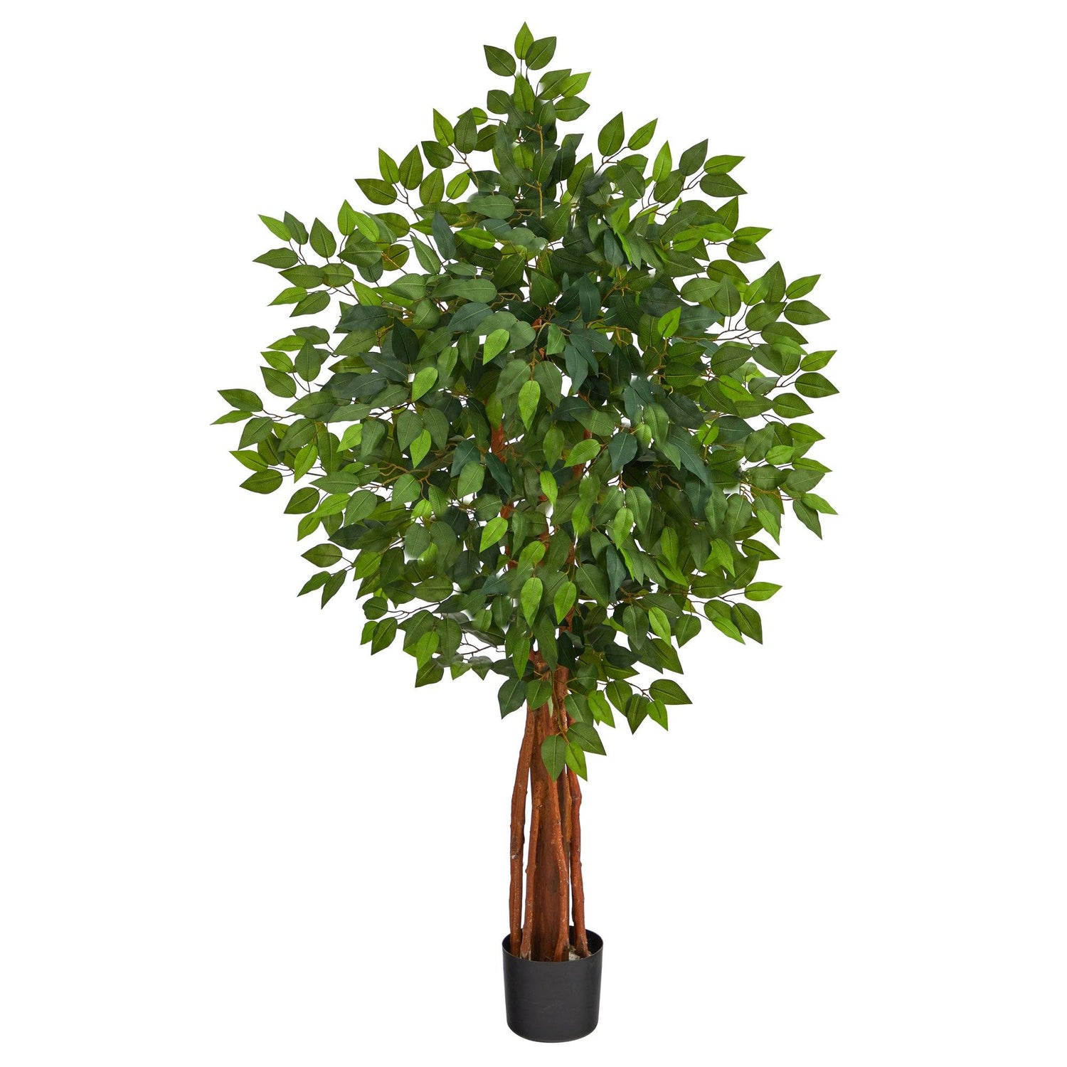 4.5’ Super Deluxe Ficus Artificial Tree with Natural Trunk