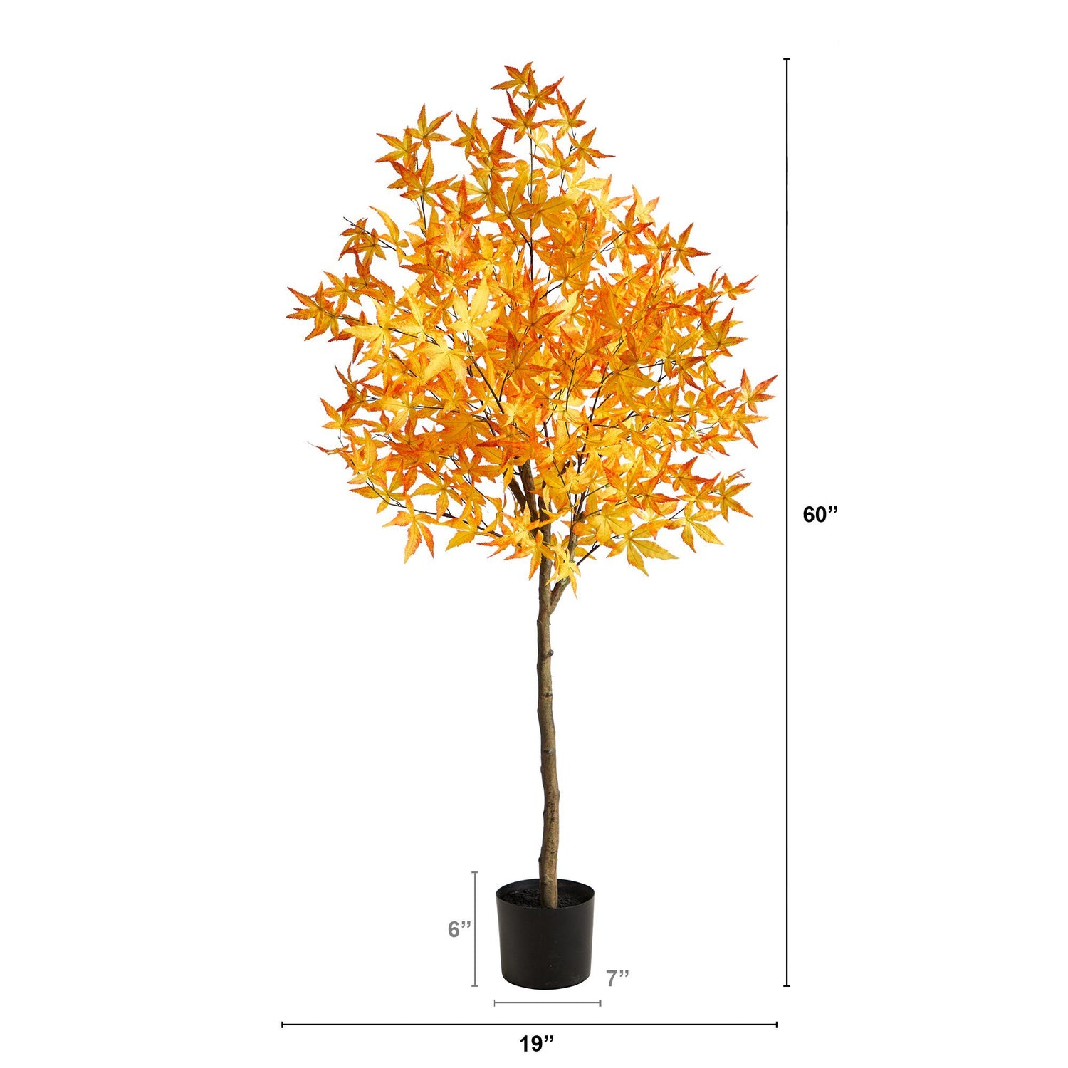 5' Autumn Maple Artificial Tree