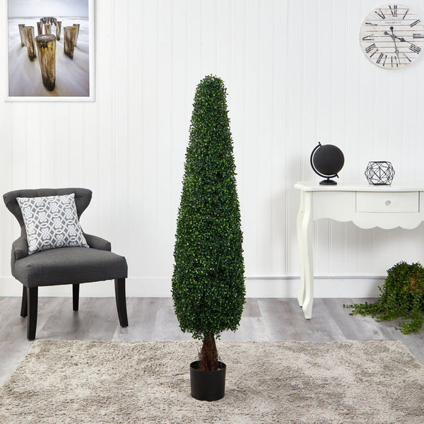 5’ Boxwood Topiary Artificial Tree UV Resistant (Indoor/Outdoor)