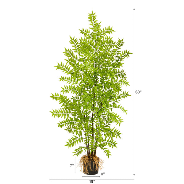 5’ Bracken Fern Artificial Tree