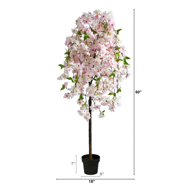 5' Artificial Cherry Blossom Tree