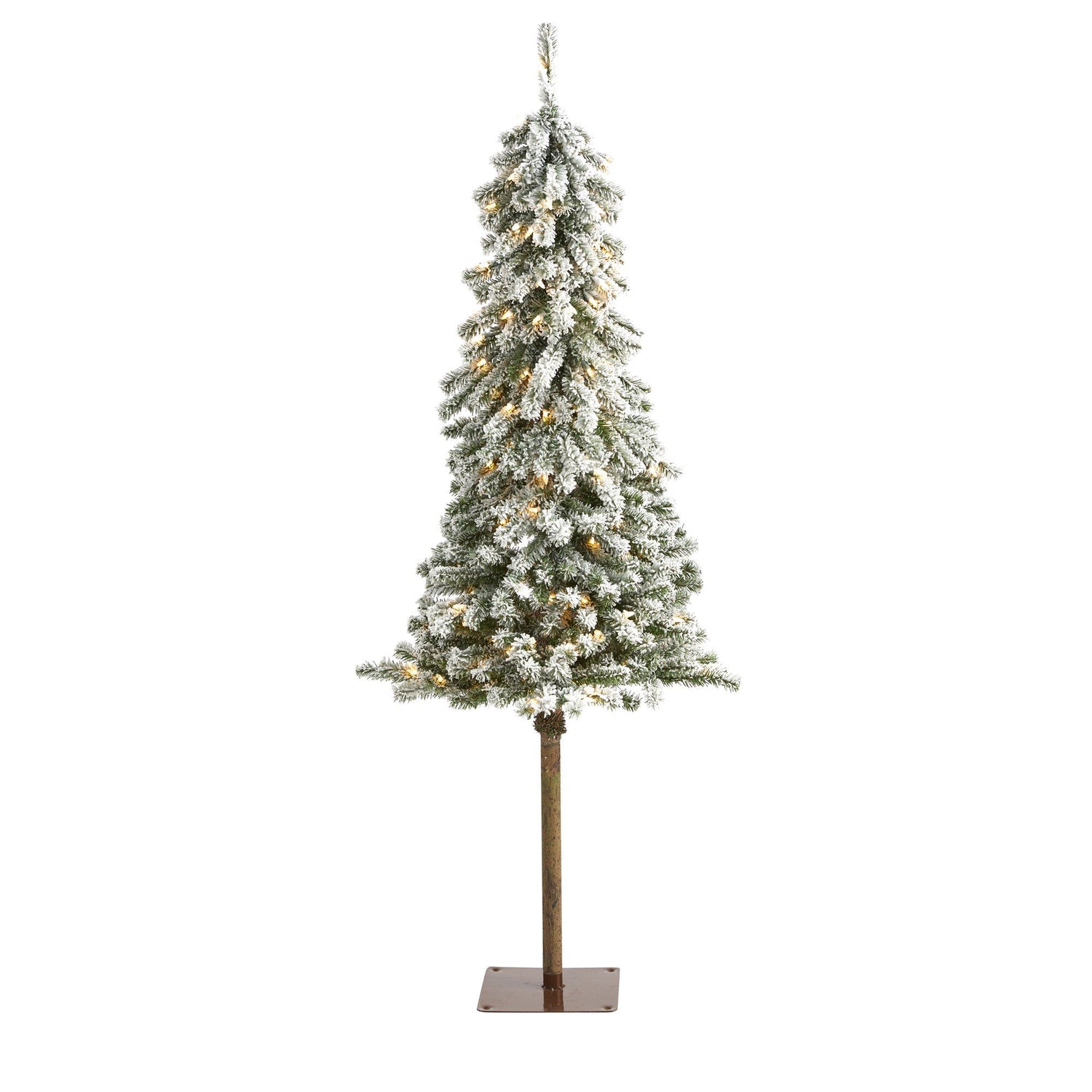 5’ Flocked Alpine Artificial Christmas Tree