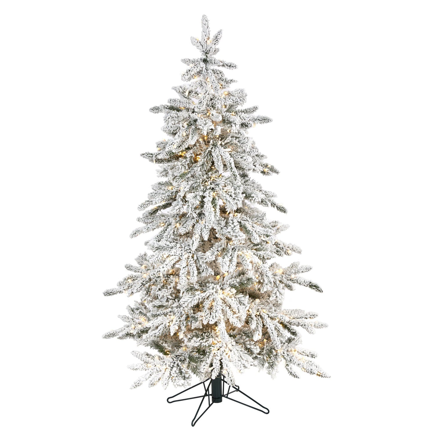 5' Flocked Grand Northern Rocky Fir Artificial Christmas Tree