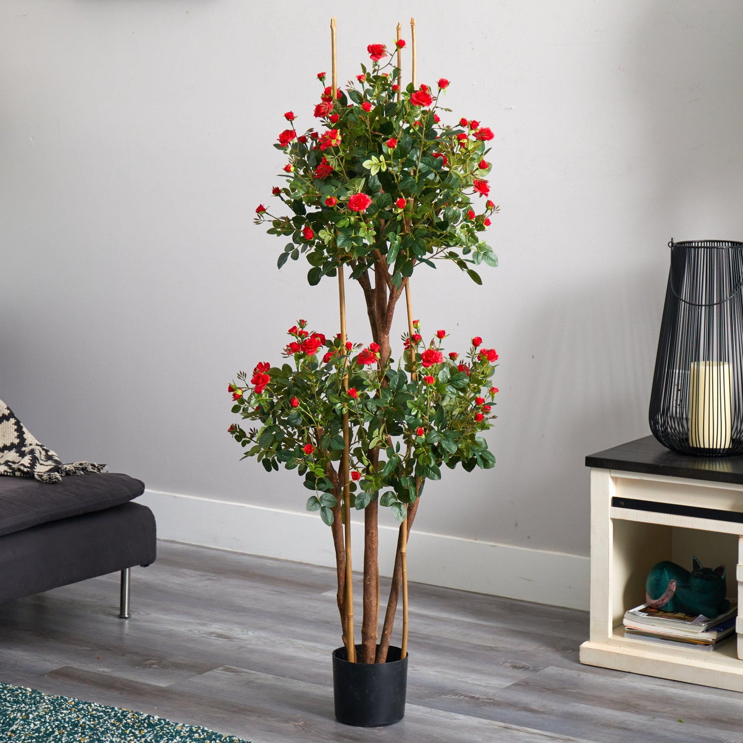 5' Mini Rose Silk Tree