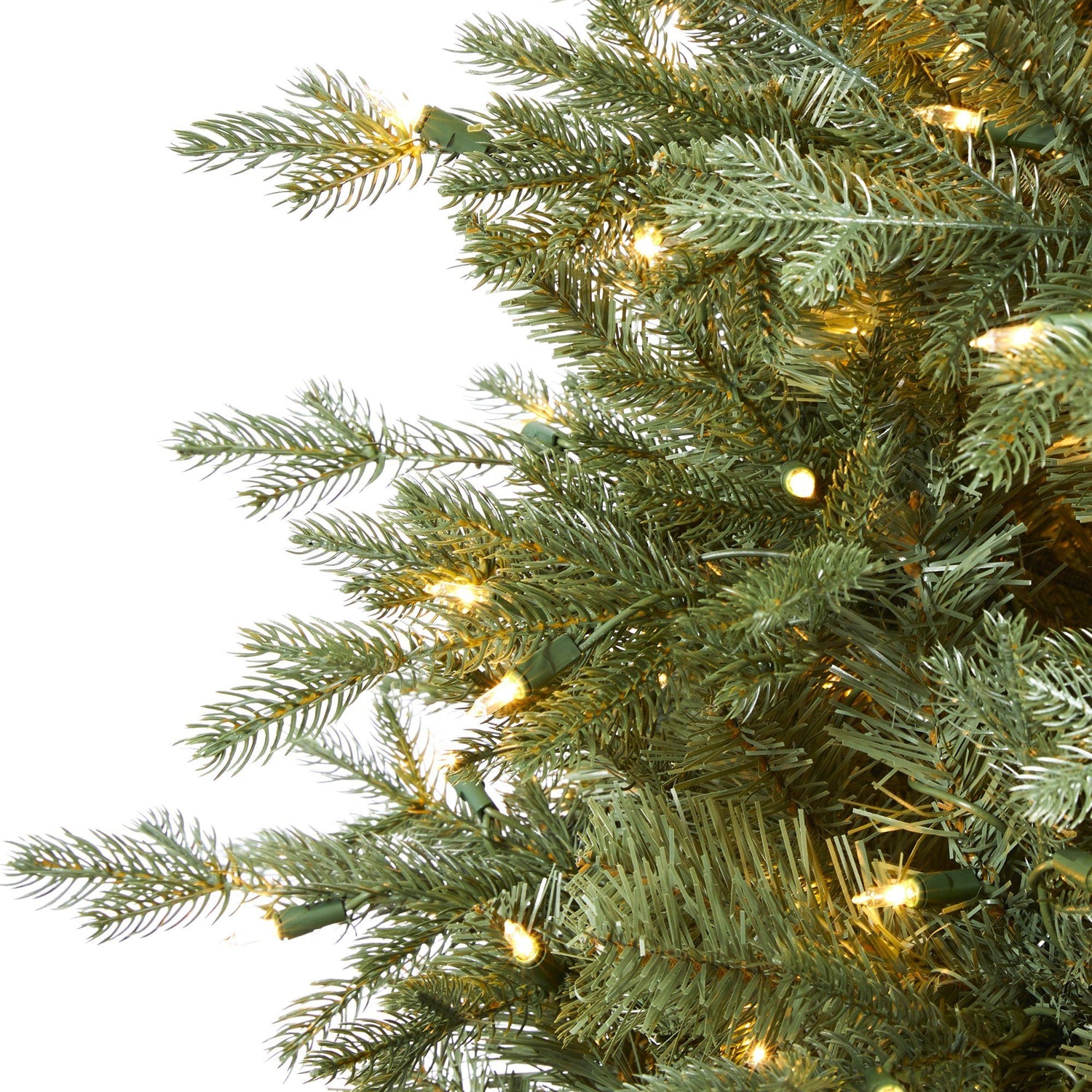 5' New Hampshire Spruce Artificial Christmas Tree with 300 Warm White Lights and 618 Bendable Branches