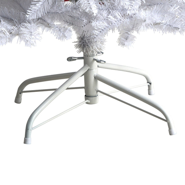 5’ Slim White Artificial Christmas Tree with 491 Bendable Branches