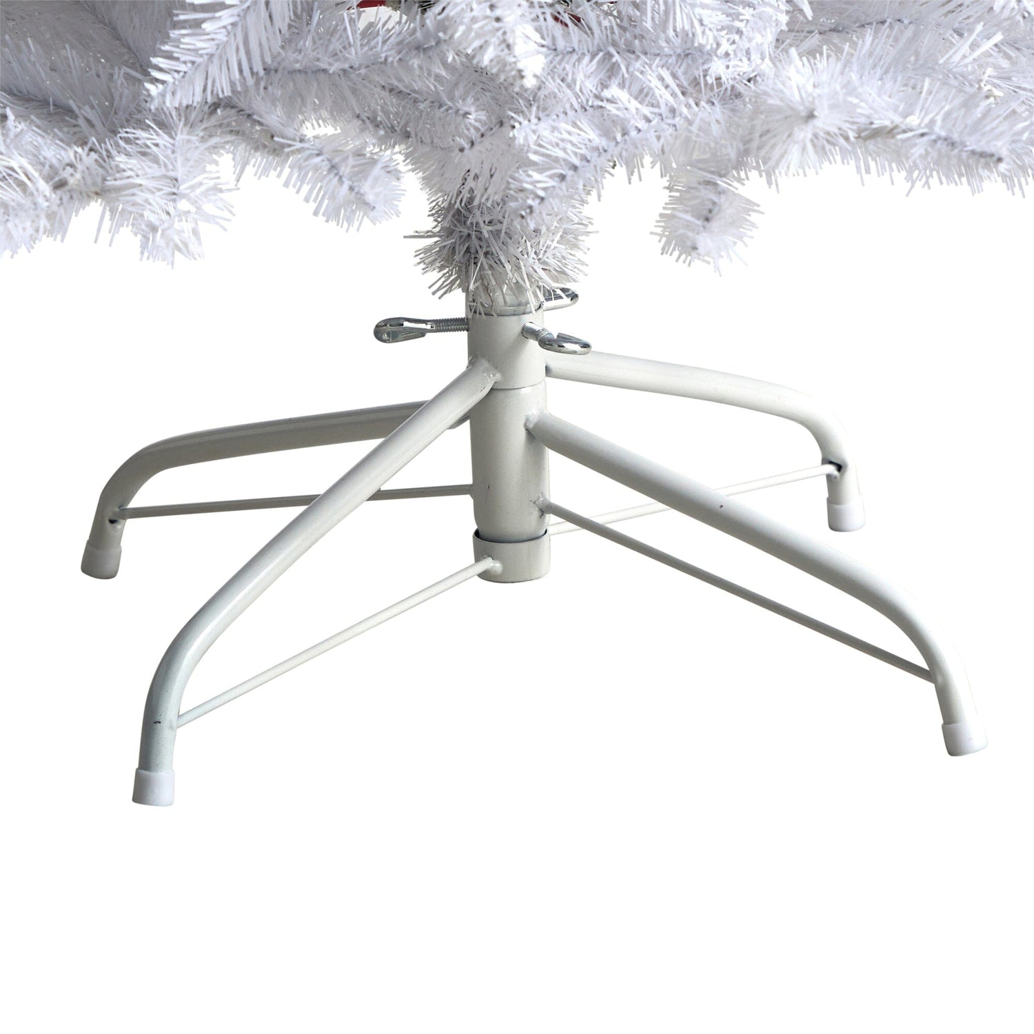 5’ Slim White Artificial Christmas Tree with 491 Bendable Branches