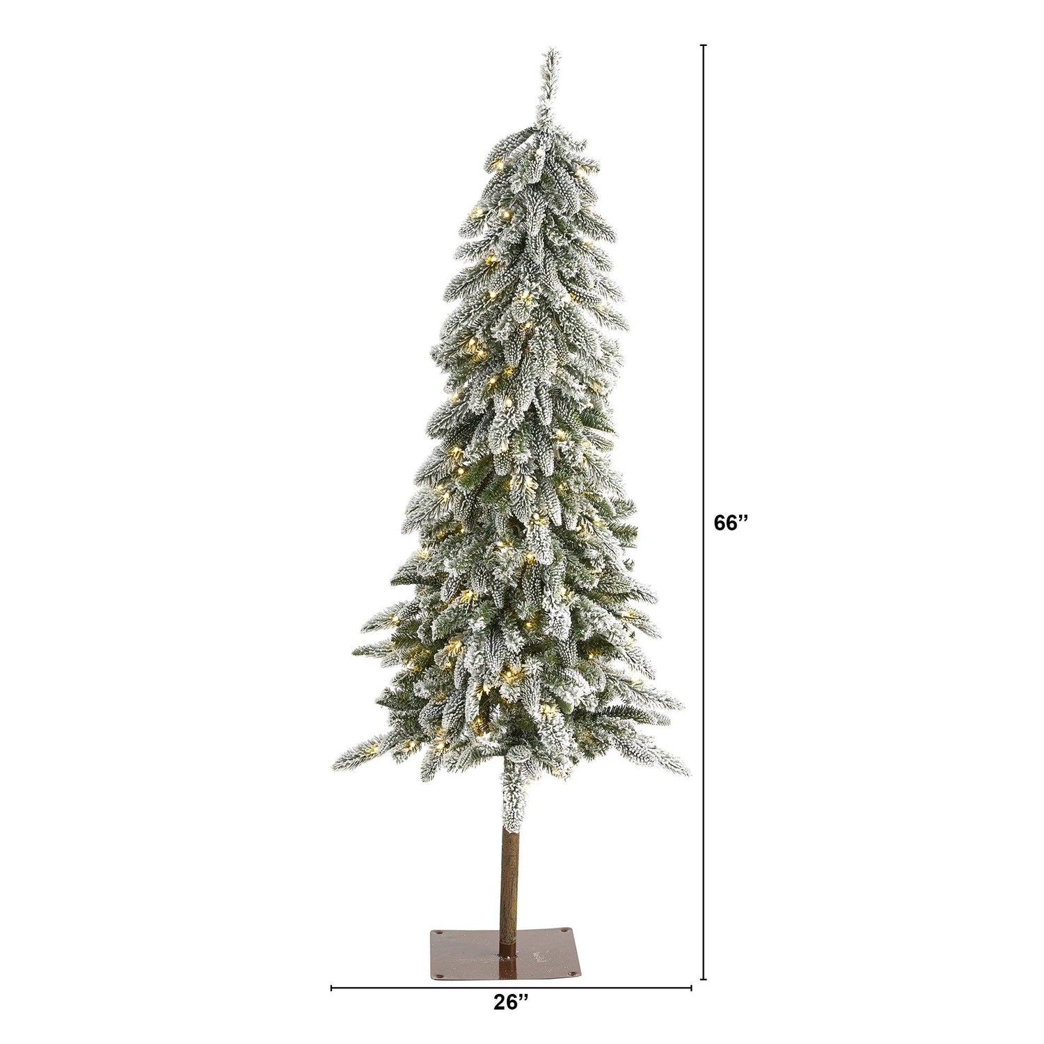 5.5’ Flocked Washington Alpine Artificial Christmas Tree