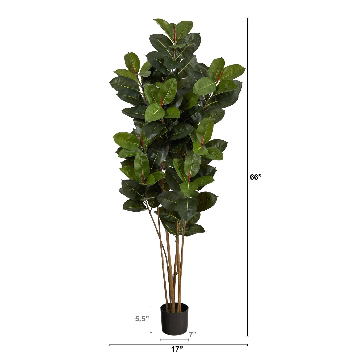 5.5’ Oak Artificial Tree UV Resistant (Indoor/Outdoor)