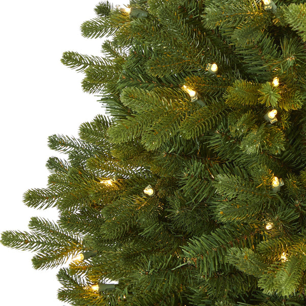 5.5’ Washington Fir Artificial Christmas Tree with 300 Clear Lights and 672 Bendable Branches