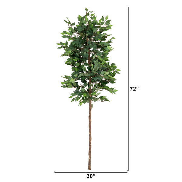 6’ Artificial Ficus Tree (No Pot)