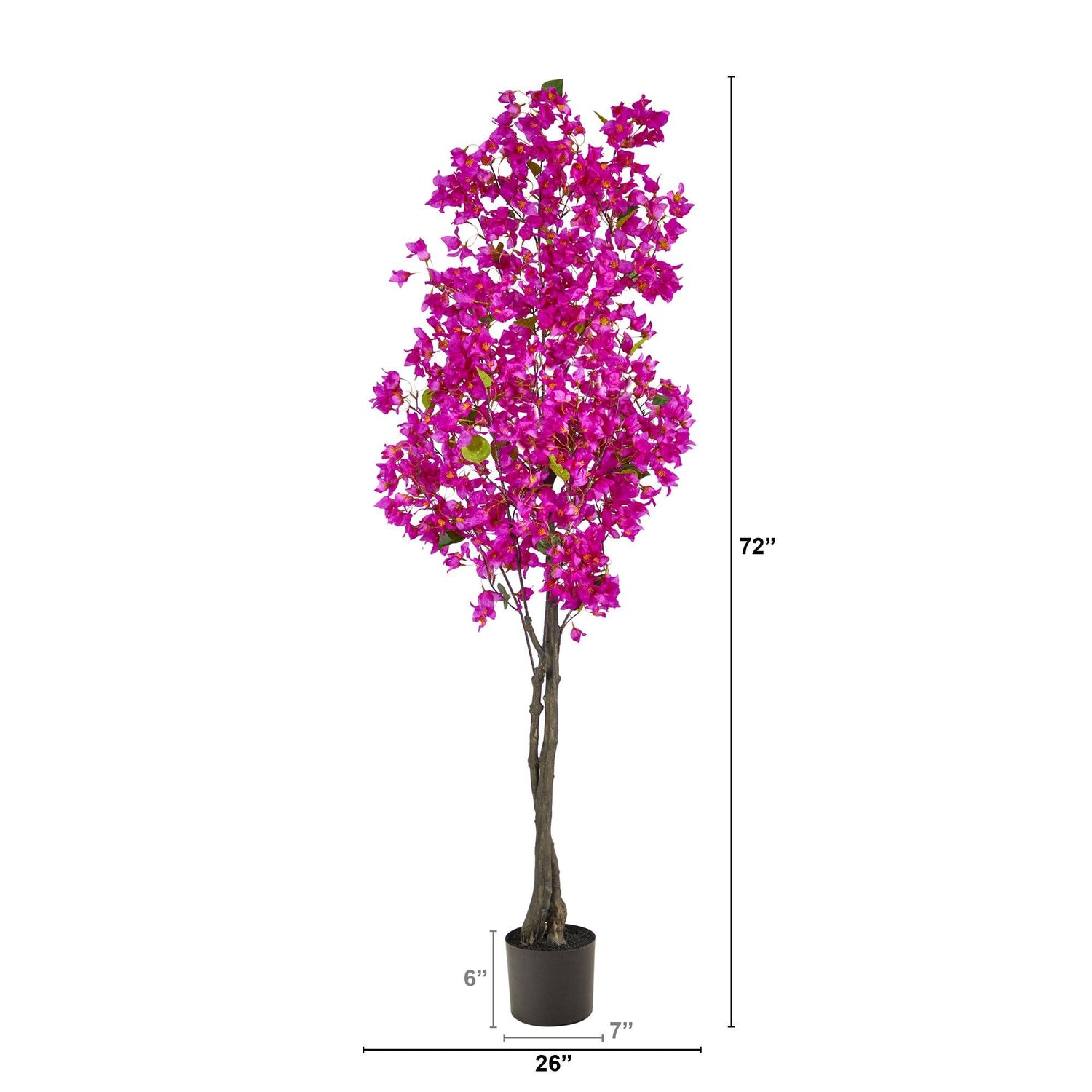 6’ Bougainvillea Artificial Tree