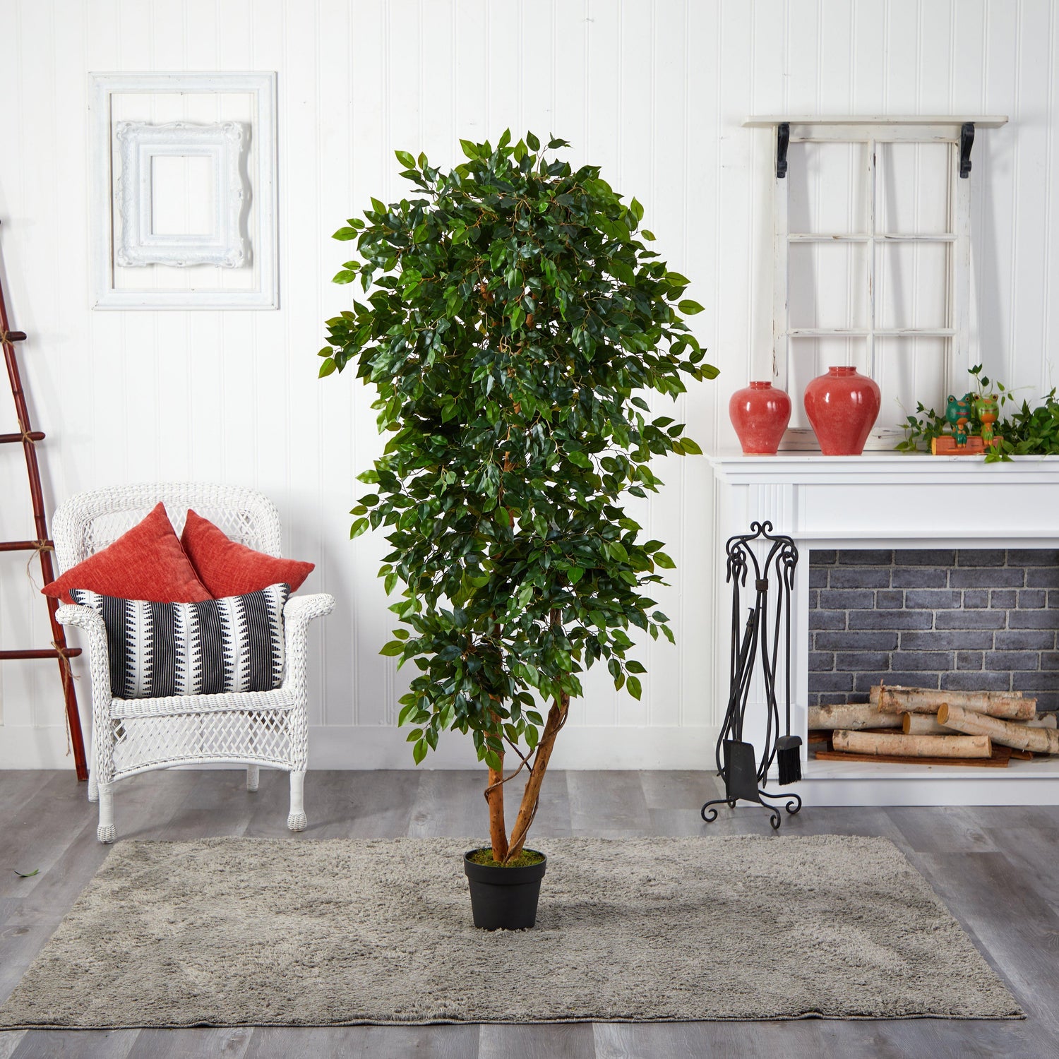 6’ Elegant Ficus Artificial Tree