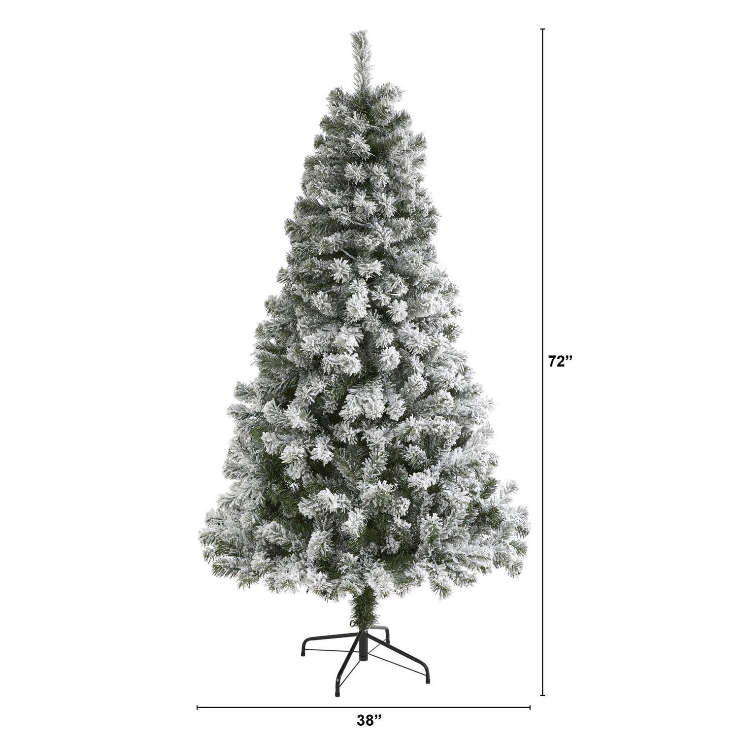 6' Flocked West Virginia Fir Artificial Christmas Tree