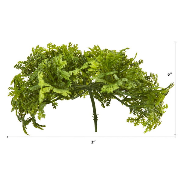 6” Moss Artificial Bush Flower (Set of 12)