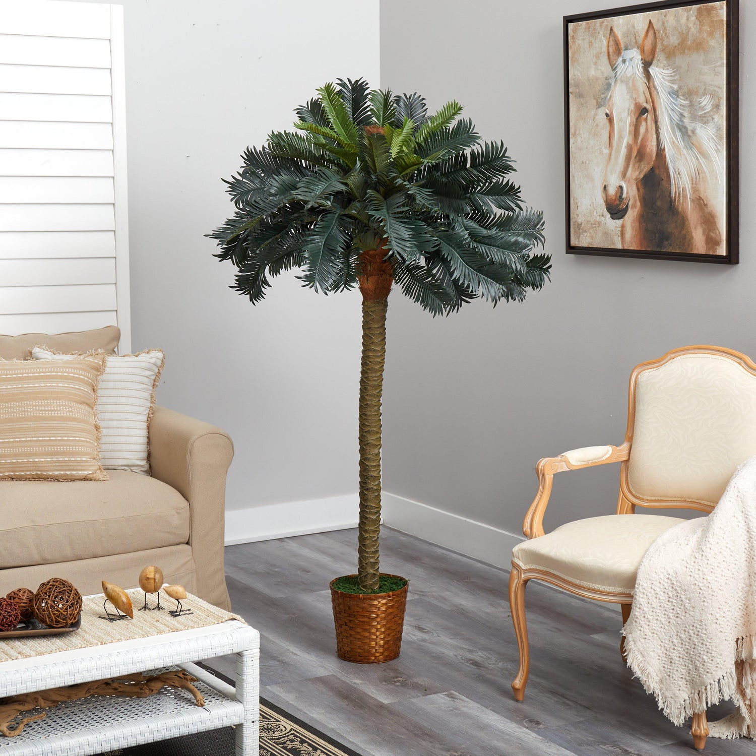 6' Sago Palm Silk Tree