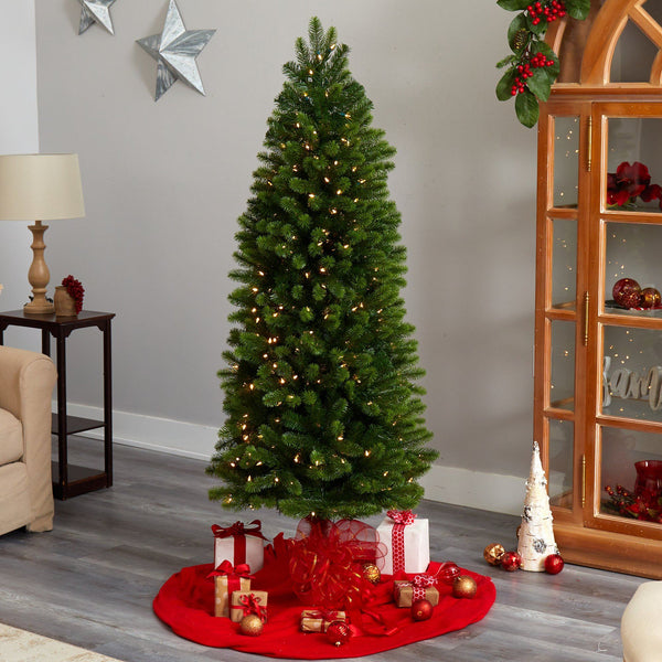 6’ Slim Virginia Spruce Artificial Christmas Tree