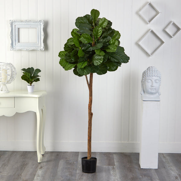 6’ Tall Fiddle Leaf Fig Artificial Tree