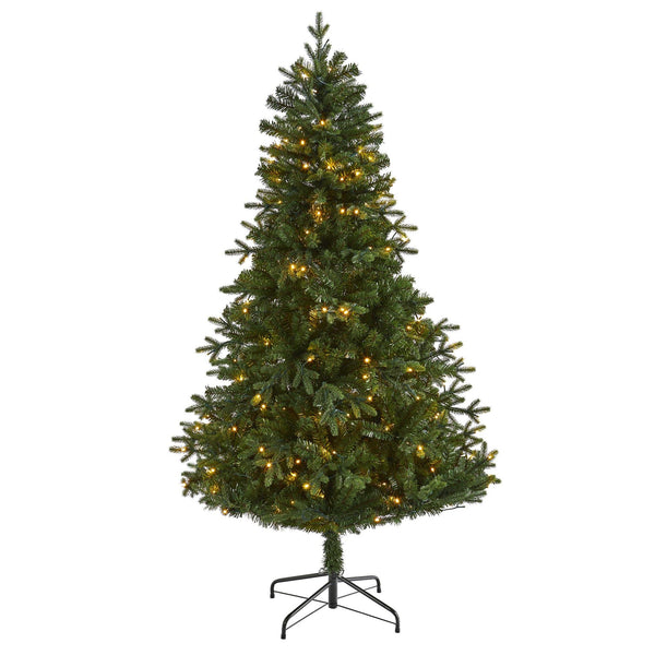 6' Vermont Fir Artificial Christmas Tree with 250 Clear LED Lights