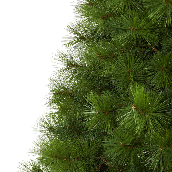 6.5’ Green Scotch Pine Artificial Christmas Tree with 350 Clear LED Lights