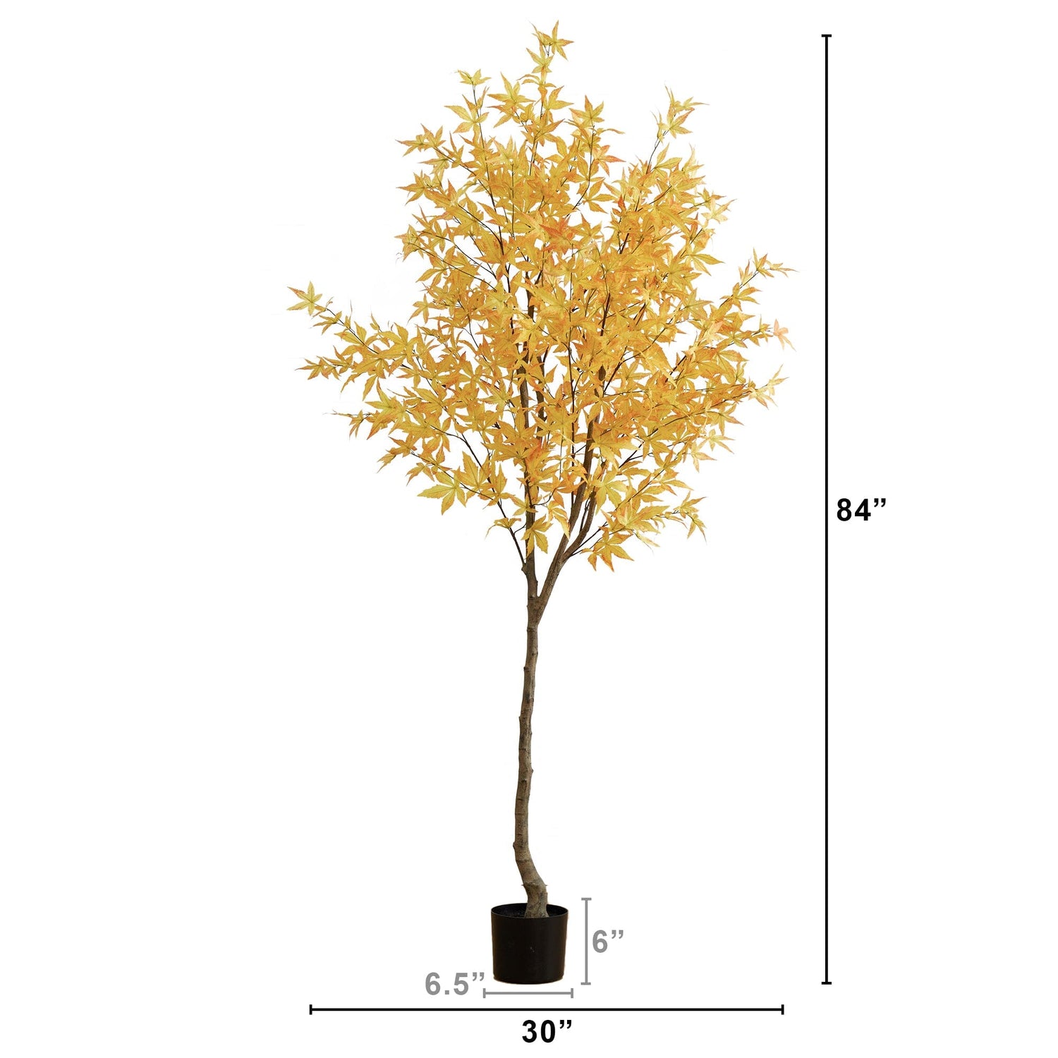 7’ Autumn Maple Artificial Fall Tree