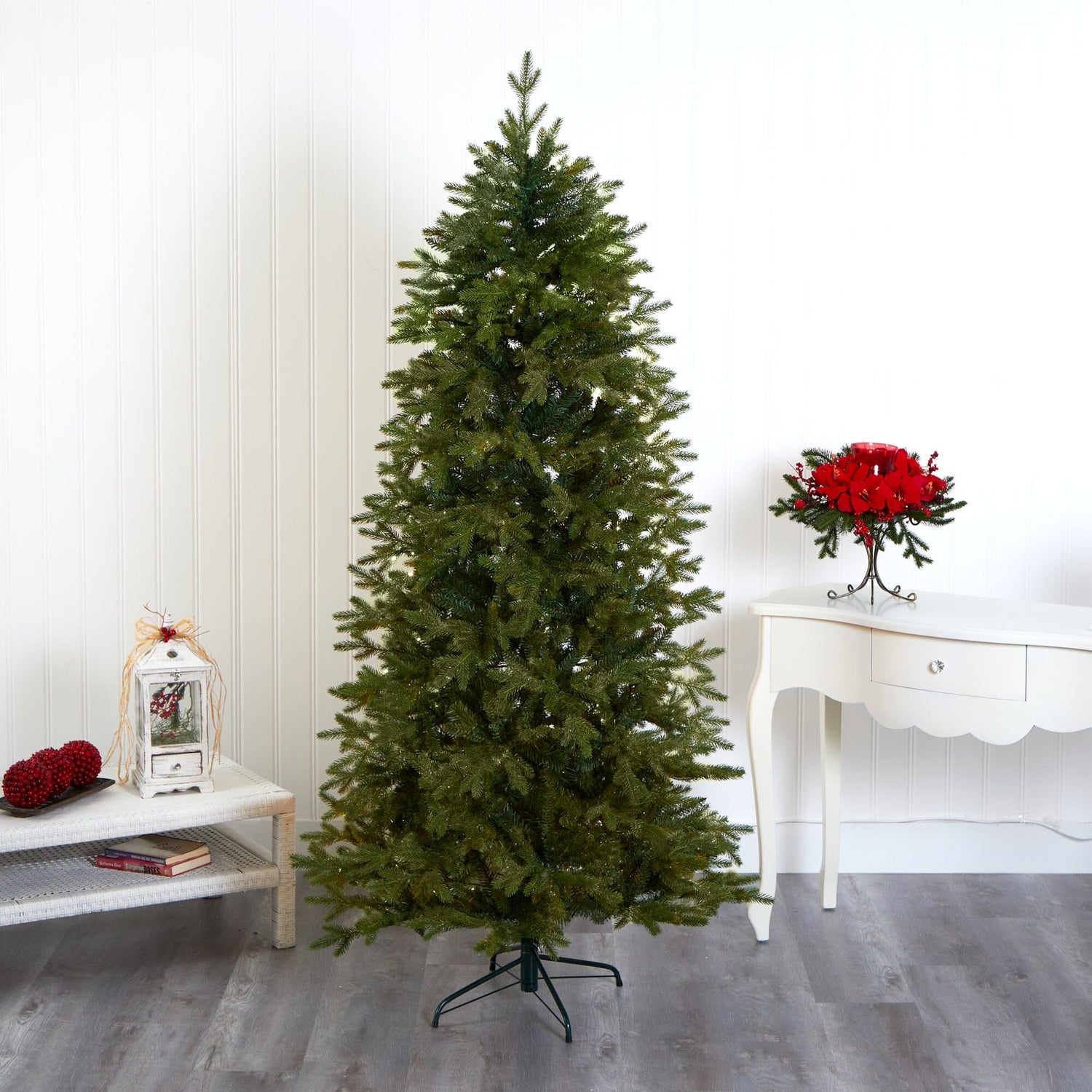 7’ Belgium Fir “Natural Look” Artificial Christmas Tree with 1894 Bendable Branches