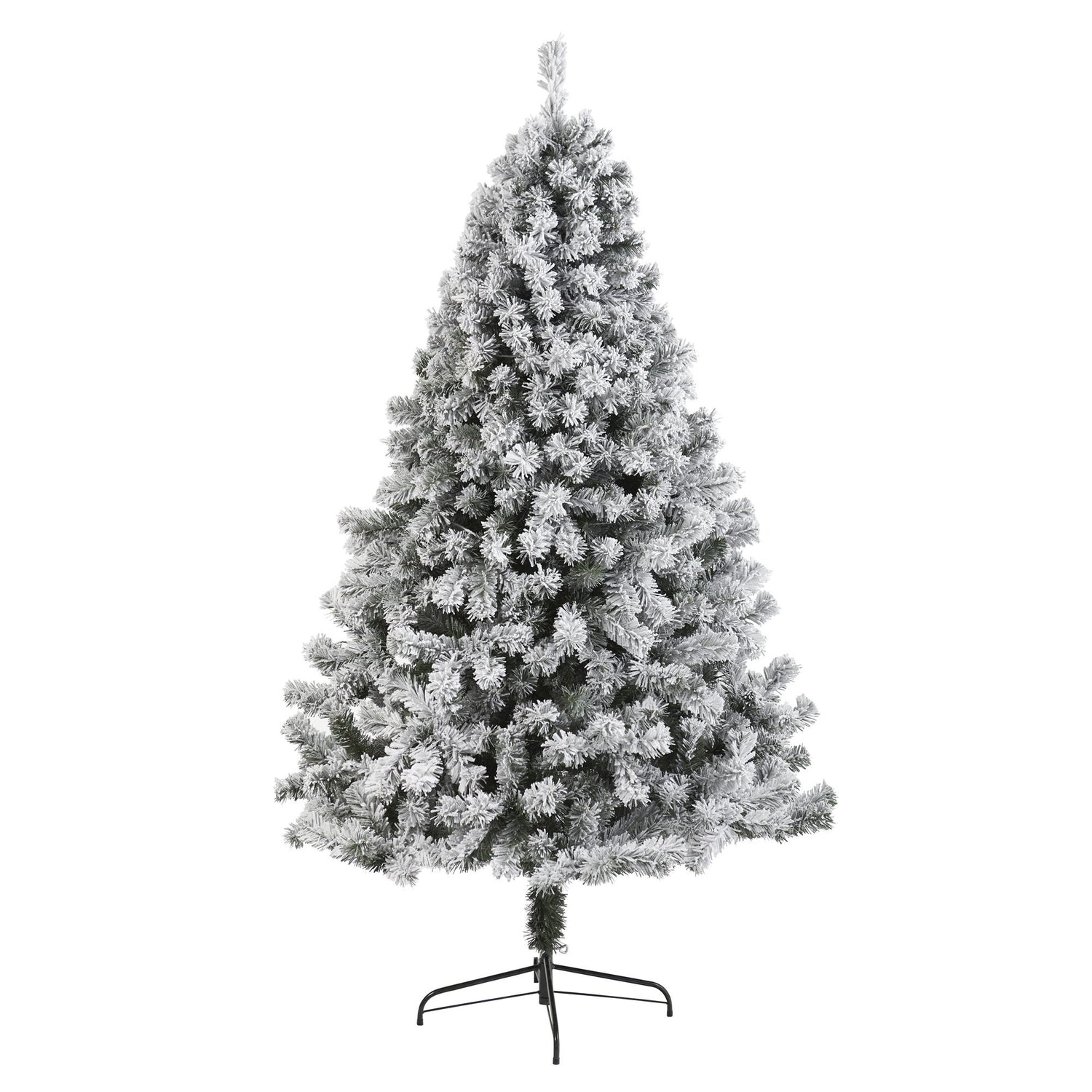 7' Flocked West Virginia Fir Artificial Christmas Tree