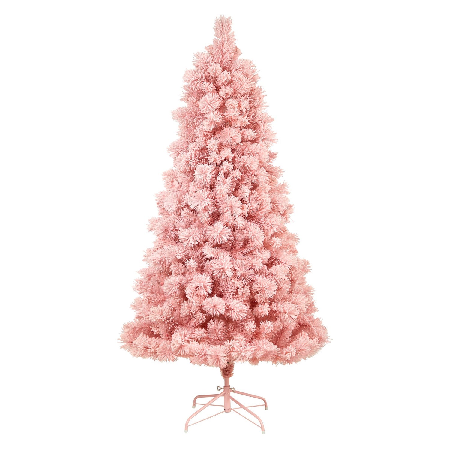 7' Holiday Pink Cashmere Christmas Tree with 300 lights and 599 Bendable Branches