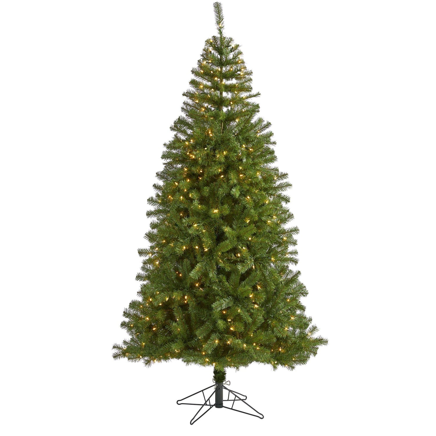 7' Springfield Artificial Christmas Tree with 400 Warm Clear Lights and 916 Bendable Branches