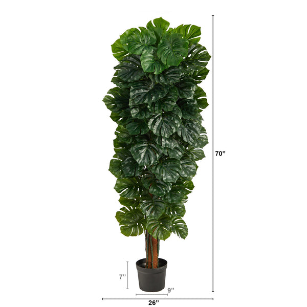 70” Monstera Artificial Tree (Indoor/Outdoor)