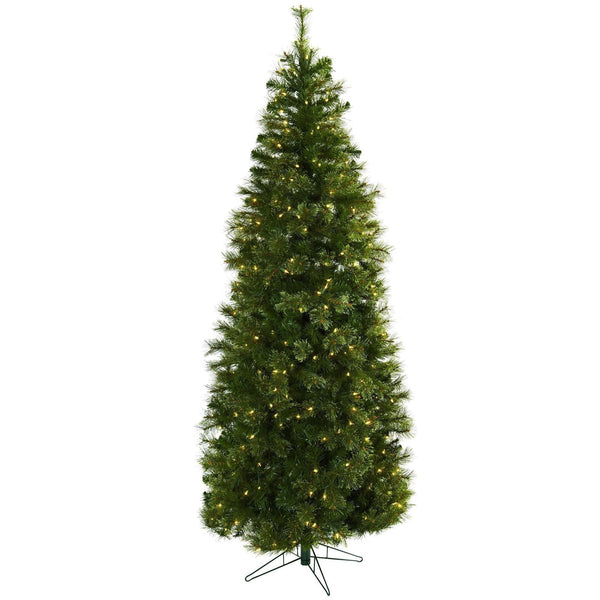 7.5’ Cashmere Slim Christmas Tree w/Clear Lights