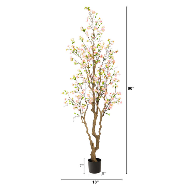 7.5’ Cherry Blossom Artificial Tree