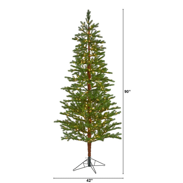 7.5' Fairbanks Fir Artificial Christmas Tree with 350 Clear Warm