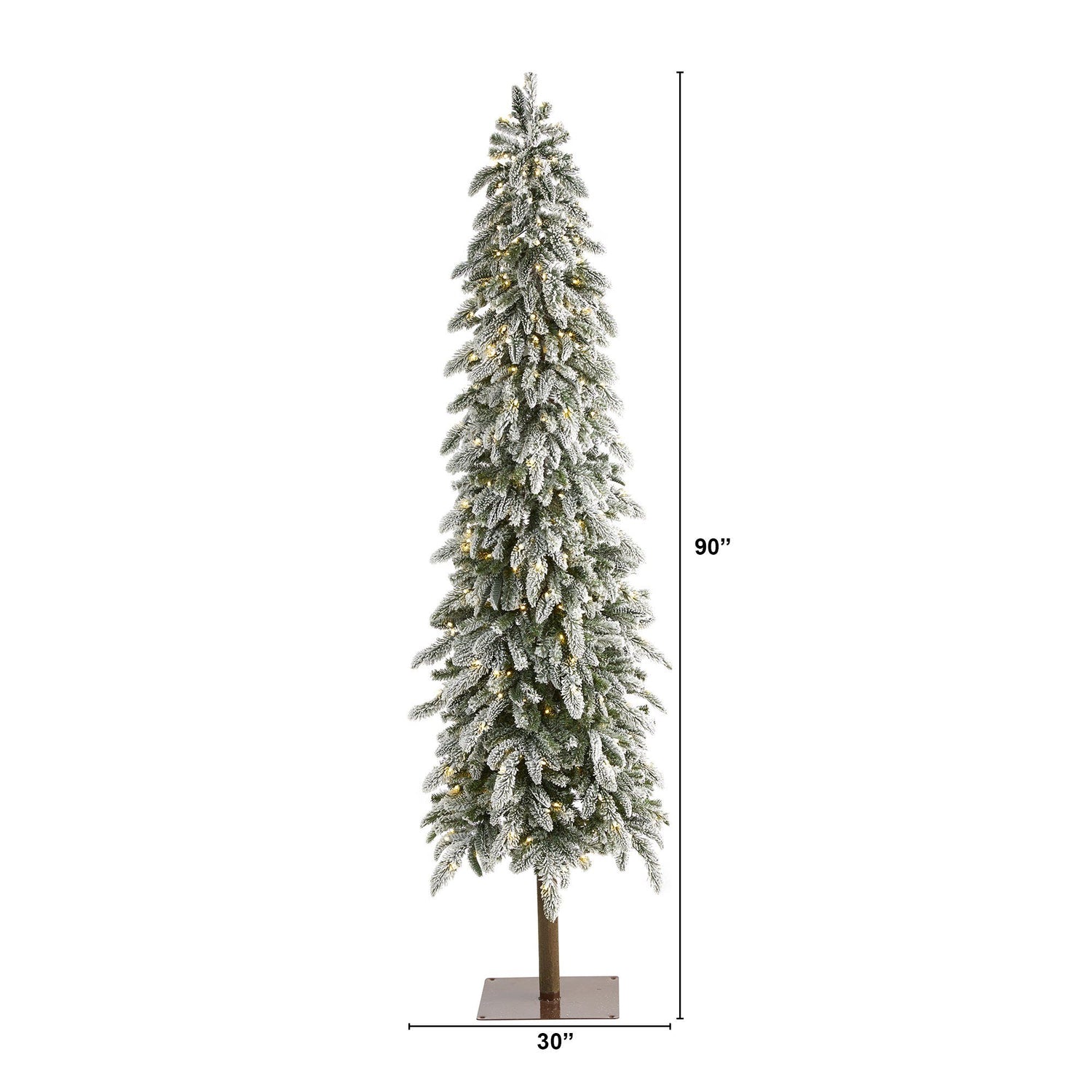 7.5’ Flocked Washington Alpine Artificial Christmas Tree