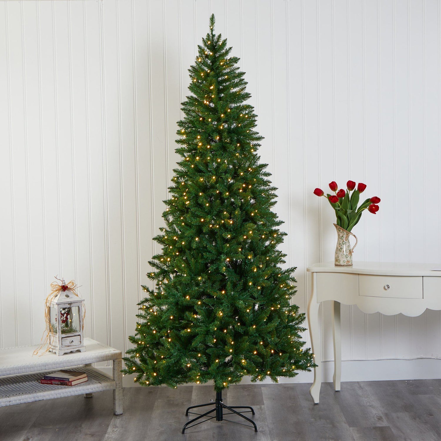 7.5’ Green Valley Fir Artificial Christmas Tree with 500 Clear LED Lights