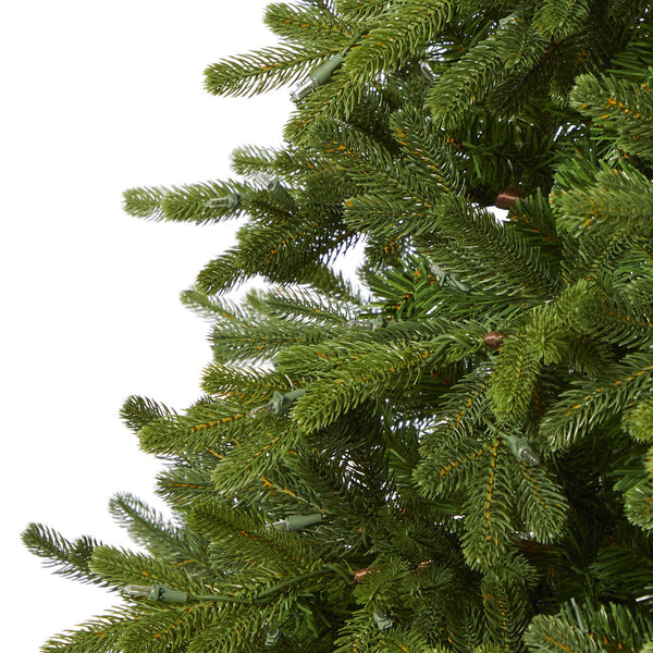 7.5’ Washington Fir Artificial Christmas Tree with 600 Clear Lights and 1610 Bendable Branches