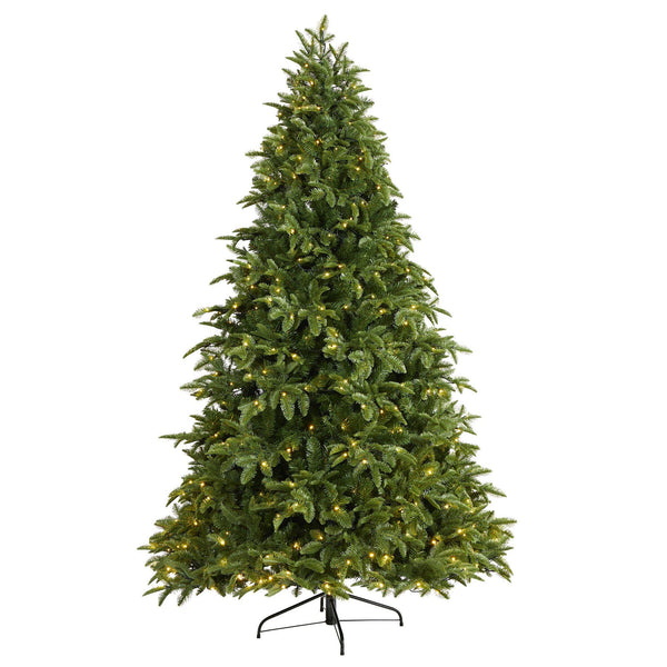 7.5’ Wyoming Fir Artificial Christmas Tree with 500 Clear LED Lights and 1580 Bendable Branches