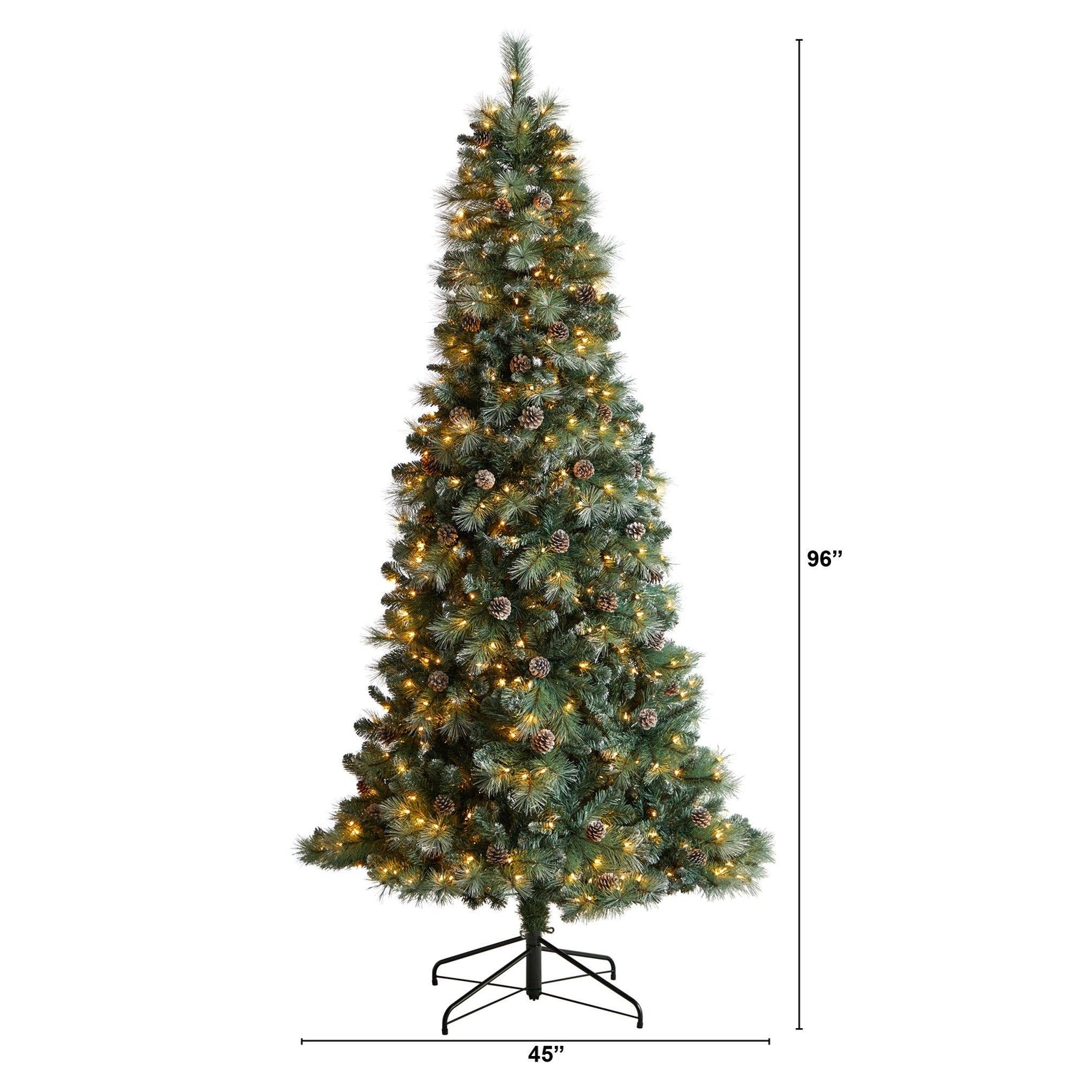 8’ Frosted Tip British Columbia Mountain Pine Artificial Christmas Tree