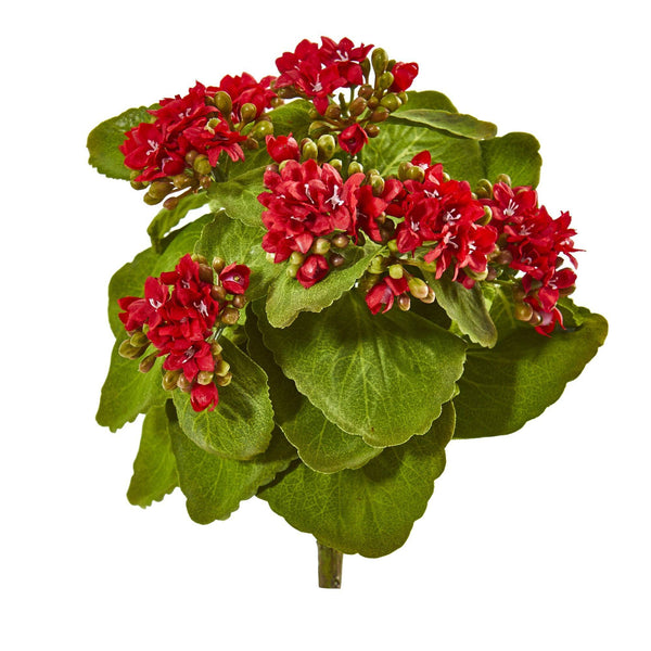 8” Kalanchoe Artificial Bush Flower (Set of 6)