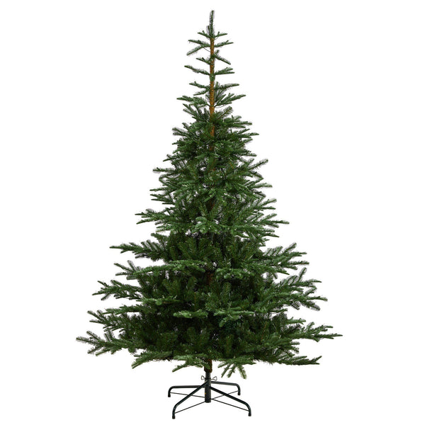 8’ Layered Washington Spruce Christmas Tree with 650 Clear Lights and 1561 Bendable Branches