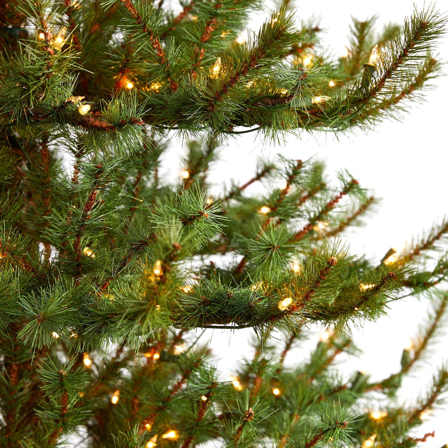 8’ Vancouver Mountain Pine Artificial Christmas Tree with 650 Clear Lights and 2199 Bendable Branches